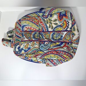Vera Bradley Backpack Quilted Floral Padded Laptop Slot Bottle Holders